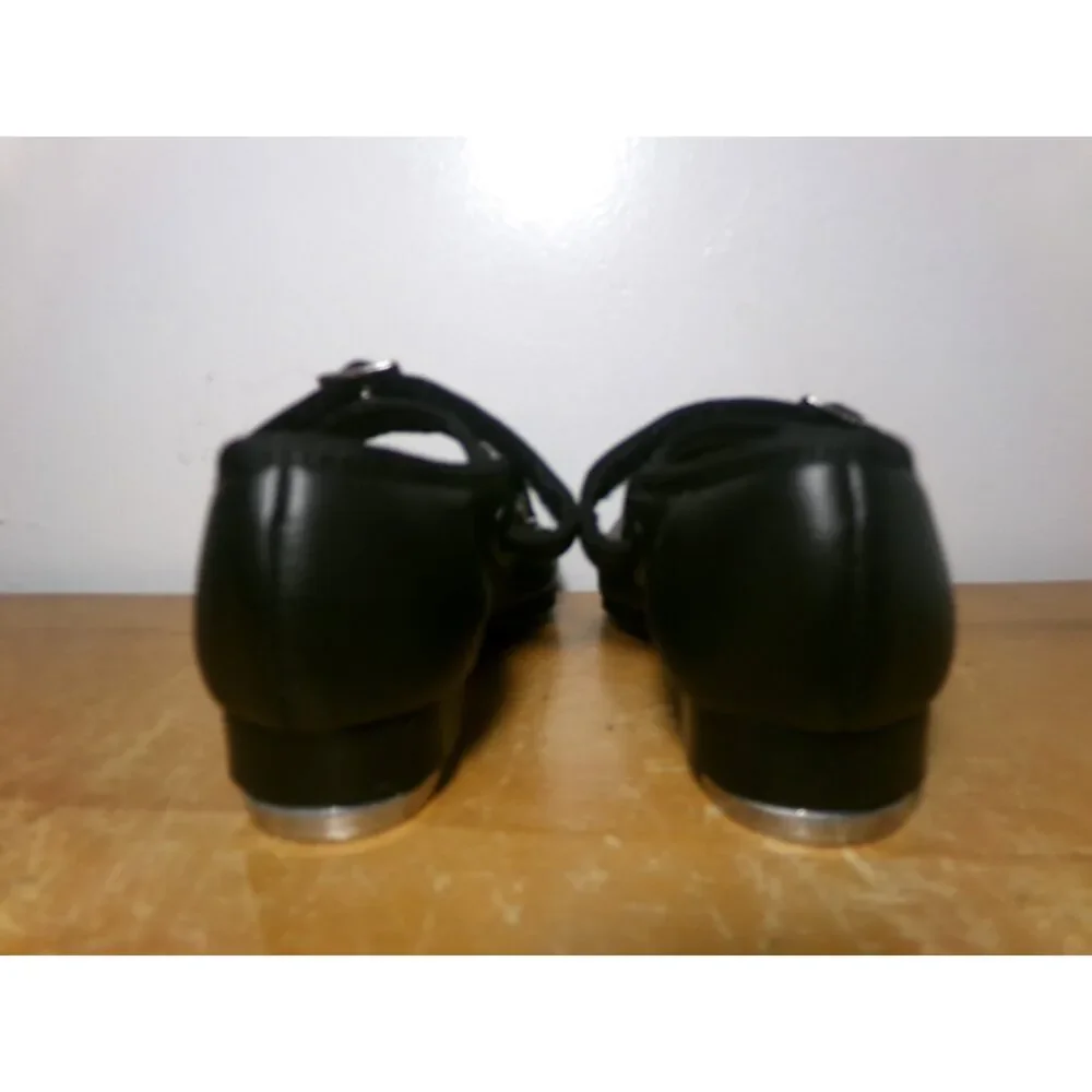 Dance Tap Shoes Capezio Child 8M Mary Jane Leather Buckle Student